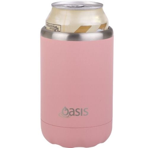 2 x Oasis Double Wall Vacuum Insulated Cooler For Can/Bottle 375ml - Coral Cove