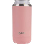2x Oasis Double Wall Vacuum Insulated Cooler For Can or Bottle 330ml, Coral Cove