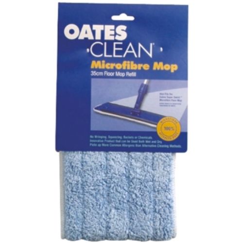 2 x Oates 35cm microfibre floor mop refill