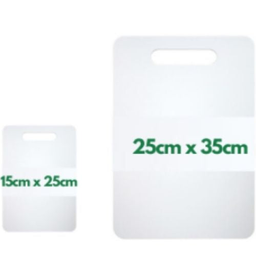 2 x Plastic Chopping Boards Light Weight 0.6cm Thick Easy to Clean