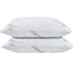 2 x Ramesses Bamboo Memory Foam Pillow Hypoallergenic Pillows For All Seasons