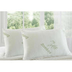 2 x Ramesses Bamboo Memory Foam Pillow Hypoallergenic Pillows For All Seasons