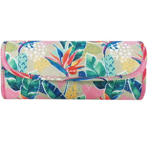 2 x Sachi Insulated Market Tote Folding Portable Shopping Carry Bag - Botanical