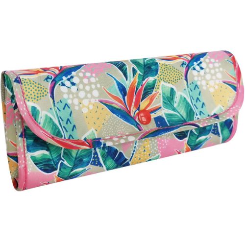 2 x Sachi Insulated Market Tote Folding Portable Shopping Carry Bag - Botanical