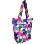 2 x Sachi Insulated Market Tote Folding Portable Shopping Carry Bag - Harlequin