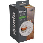 2 x Tovolo Ice Moulds Basketball-Shaped Ice Molds Silicone Ball Cubes - Charcoal