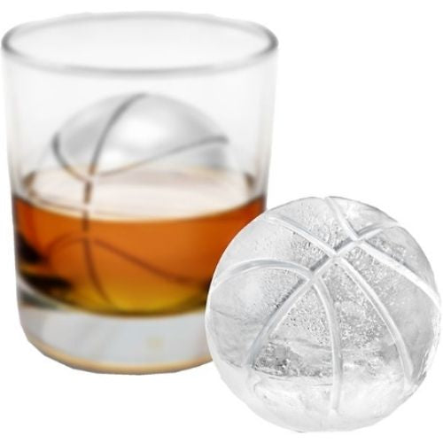 2 x Tovolo Ice Moulds Basketball-Shaped Ice Molds Silicone Ball Cubes - Charcoal