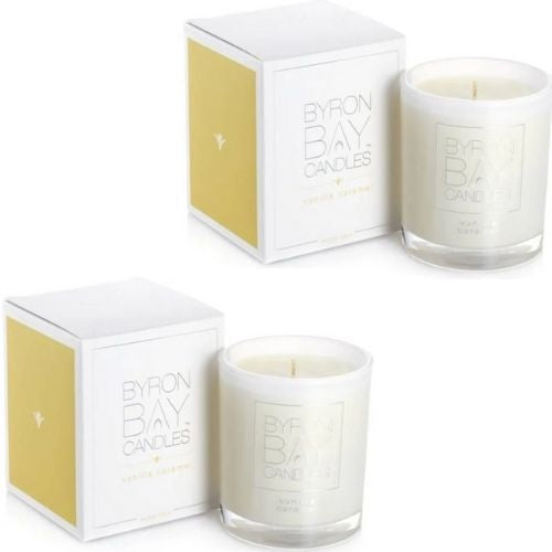 2 x Byron Bay Soy Candles - Vanilla Caramel