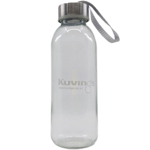 30 x 420ml Cafe Series Glass Bottles with Stainless Steel Carry Lid