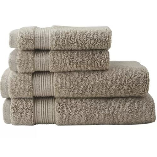 4 Pack Towel Sets Cotton Soft Highly Absorbent Hand Face Towels Washcloths - Tan