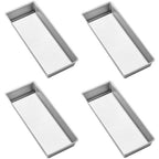4 x Madesmart Large Bin Multipurpose Storage Drawer Organiser Tray - Soft Grey
