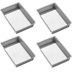 4 x Madesmart Medium Storage Bin Utensil Tray Drawer Organiser - Soft Grey
