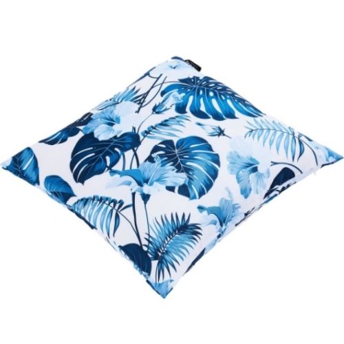 4 x Mojo Cushion Covers Square Pillowcase 45cm Blue Leaf Throw Pillow Cases