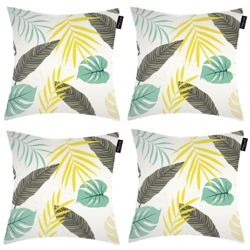 4 x Mojo Cushion Covers Square Pillowcase 45cm Botanical Throw Pillow Cases