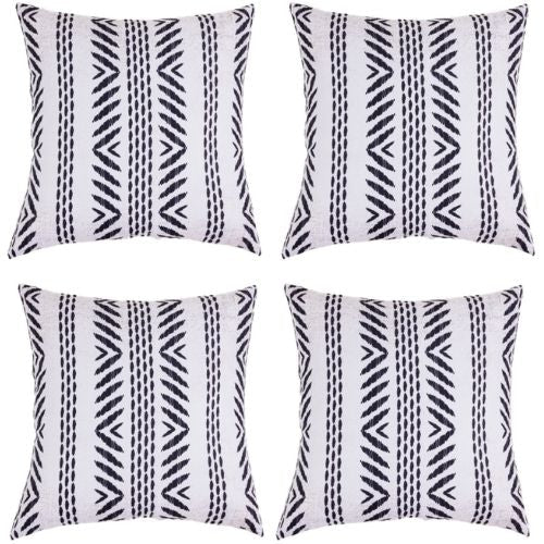 4 x Mojo Cushion Covers Square Pillowcase Set 45cm Tribal Throw Pillow Cases