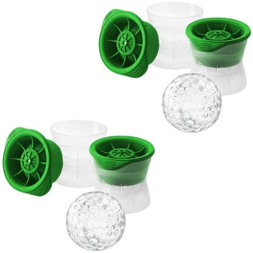 4 x Tovolo Ice Sphere Molds Golf Ball-Shaped Round Plastic Ball Moulds - Green