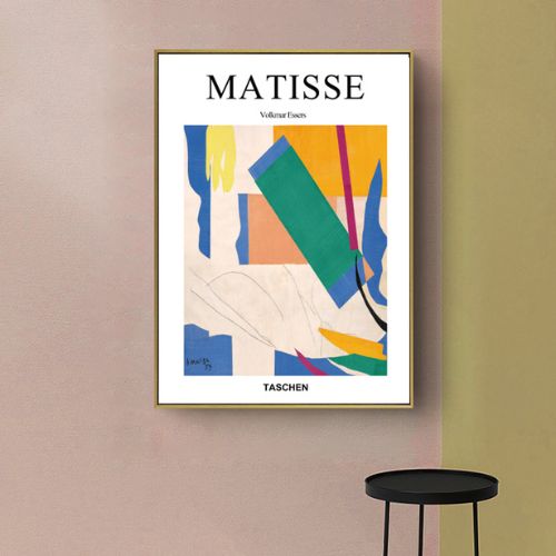 Abstract colour by Henri Matisse Gold Frame Canvas Painting Wall Art 70cmx100cm