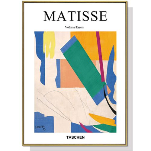 Abstract colour by Henri Matisse Gold Frame Canvas Painting Wall Art 70cmx100cm