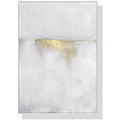 Abstract gold white single II White Frame Canvas Wall Art Home Decor 70cmx100cm
