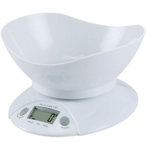 Acurite Digital Kitchen Scale w/ Bowl 1g/5kg Electronic Balance Food Weight