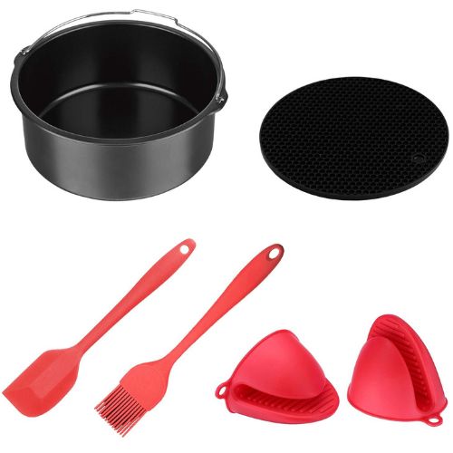 Air Fryer Accessories 8” Cake Tin Kitchen Tool Baking & Grilling Set