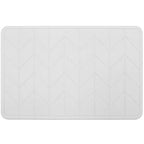 Algodon Dri Bath Stone Bathroom Shower Water Absorbing Mat - Natural White