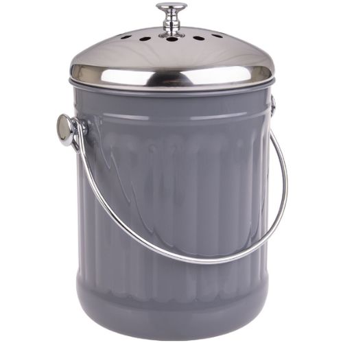 Appetito Compost Bin Kitchen Countertop 4.5L with Charcoal Filter - Charcoal