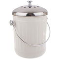 Appetito Compost Bin Kitchen Countertop 4.5L with Charcoal Filter - White