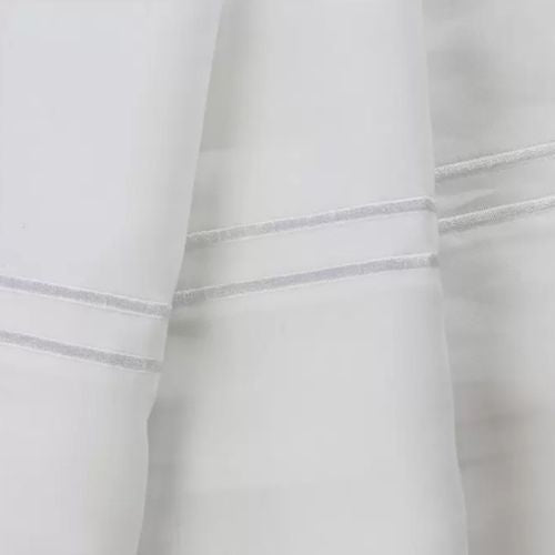 Ardor 1000 TC Hotel Embroidered King Sheet Set White