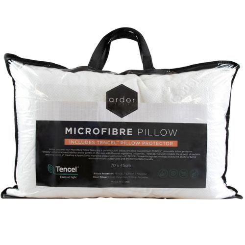 Ardor Tencel Microfibre Pillow 70 x 45 cm - White