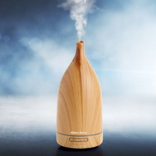 Aroma Diffuser Humidifier Ultrasonic Purifier 100ml W/ 3 Pack Oils - Light Wood