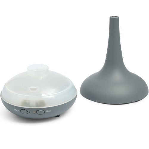 Aroma Diffuser + Essential Oil Aromatherapy LED Light Humidifier - Matte Grey