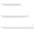 Artiss 3 Pcs Wall Floating Shelf Set DIY Mount Storage Book Display Rack - White