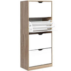 Artiss 48 Pairs Shoe Rack Cabinet Wooden Shelf Shoes Organiser Storage Shelves