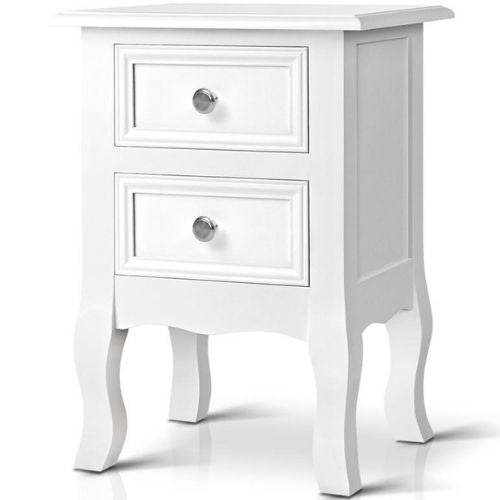 Artiss Bedside Tables Drawers Side Table French Storage Cabinet Nightstand Lamp