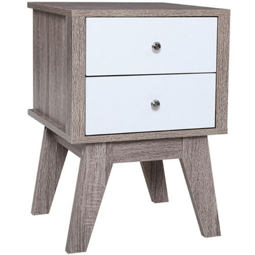 Artiss Bedside Tables Nightstand Drawers Side Table Lamp Wood Cabinet Unit White