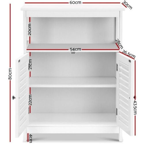 Artiss Buffet Sideboard Cabinet Storage Shelf Cupboard Kitchen Hallway - White