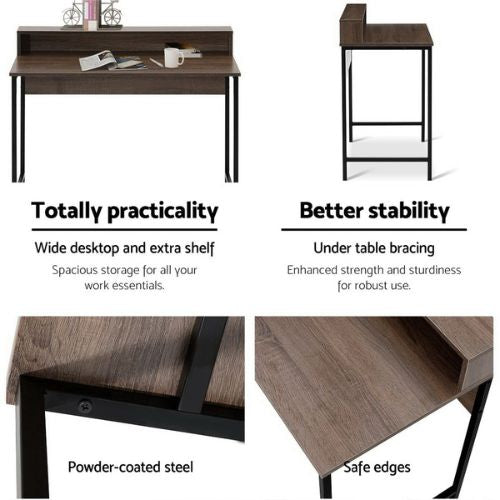 Artiss Computer Desk Metal Home Workstation Study Student Work Office Table