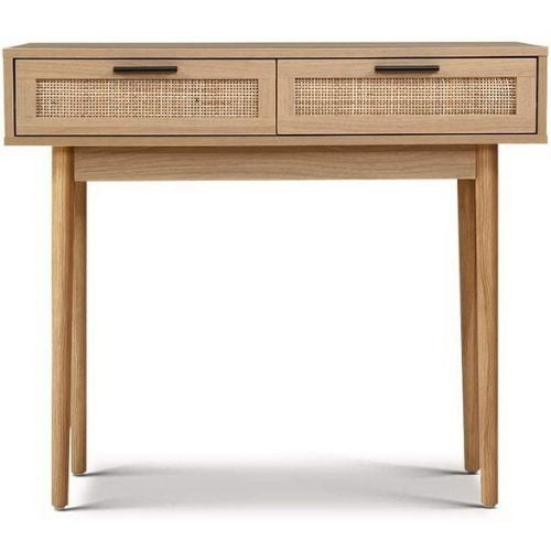 Artiss Console Table Rattan Storage Drawers Entryway Side Tables Hallway Drawer