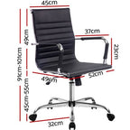 Artiss Gaming Office Chair Computer Desk Chairs Home Work Study Black Mid Back