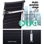 Artiss Gaming Office Chair Computer Desk Chairs Home Work Study Black Mid Back