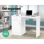 Artiss Home Office Computer Desk w/ Storage Drawer Workstation Study Table White