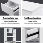 Artiss Home Office Computer Workstation Desk Study Table Corner Shelf - White
