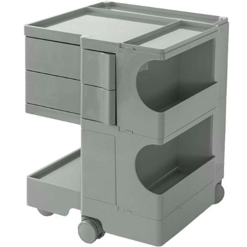 ArtissIn Bedside Table Nightstand Organizer Drawer Replica Boby Trolley - Grey