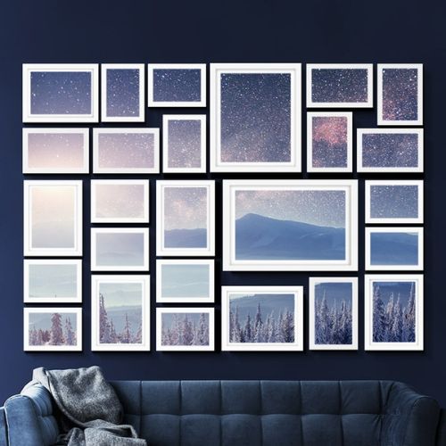 Artiss Photo Frames 26PCS 8x10in 5x7in 4x6in 3.5x5in Hanging Wall Frame - White