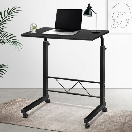 Artiss Portable Laptop Desk Adjustable Stand Height Computer Study Table - Black