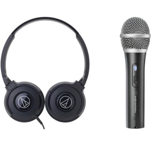 Audio-technica Headphone + USB Microphone Bundle ATR2100X/ATH-S100