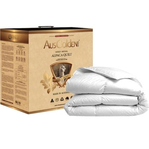 Ausgolden Wool Gold Medal Pure Alpaca Quilt 350GSM All Season - King Size Bed