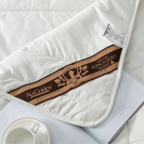 Ausgolden Wool Gold Medal Pure Alpaca Quilt 350GSM All Season - Queen Size Bed