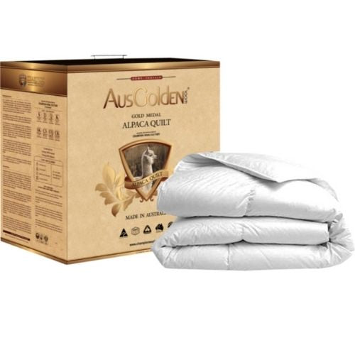 Ausgolden Wool Gold Medal Pure Alpaca Quilt 350GSM All Season - Queen Size Bed